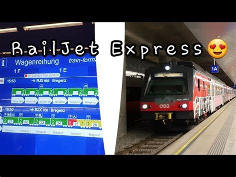 Am Railjet Express Ein 4020 Ausfahrt 4020 296 4020 305 Als RJX