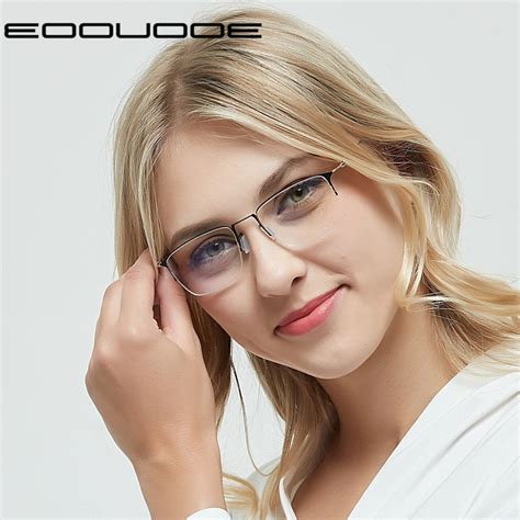 Titanium Glasses Frame Women Prescription Eyeglass Frames For Optical Lenses Myopia And Reading