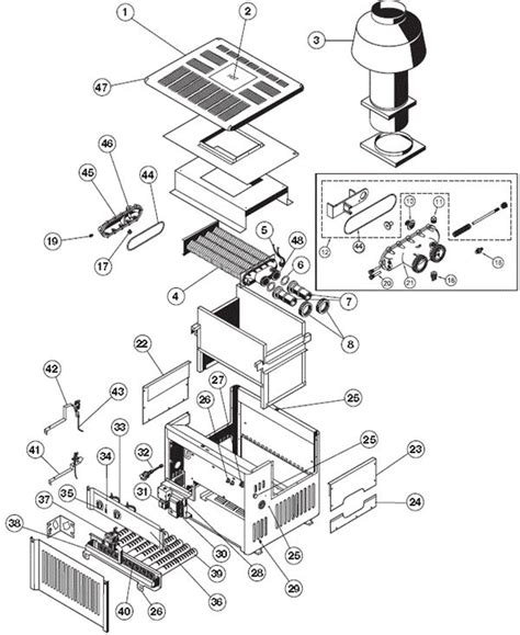 Hayward H150 Pool Heater Parts Diagram