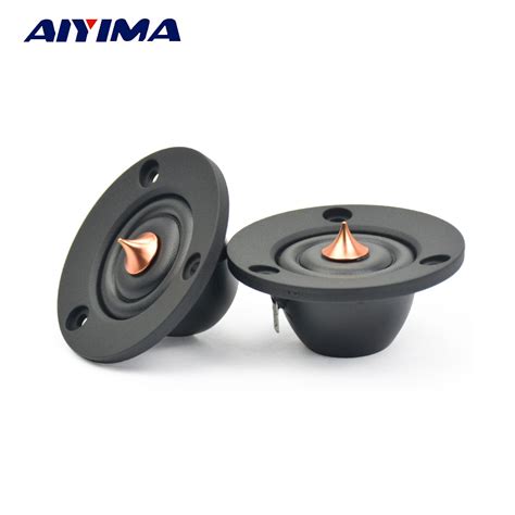 AIYIMA 2Pcs 2 Inch Tweeter 6 Ohm 30W HIFI Silk Dome Treble Speaker