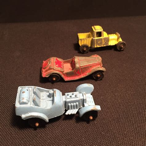 3 Hot Rod Type Vintage Tootsietoy Cars Etsy