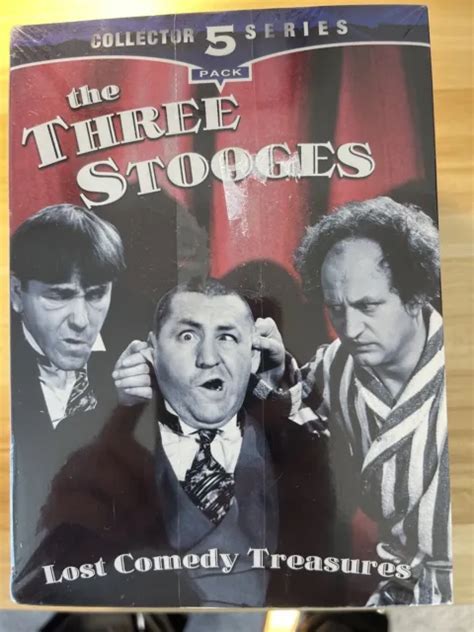 THE THREE STOOGES Collector Series 5 Pack VHS Tapes Lost Comedy