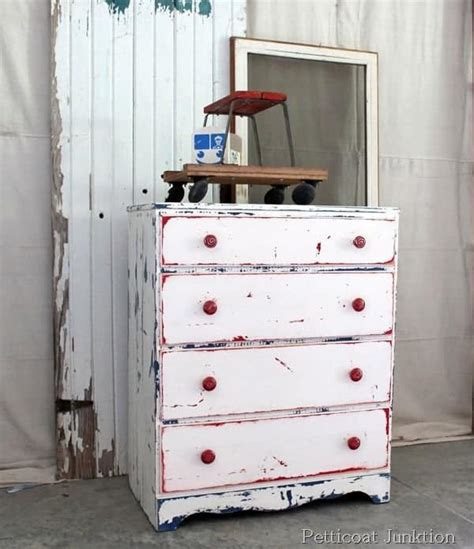 10 BOLDLY DISTRESSED FURNITURE PROJECTS-Petticoat Junktion