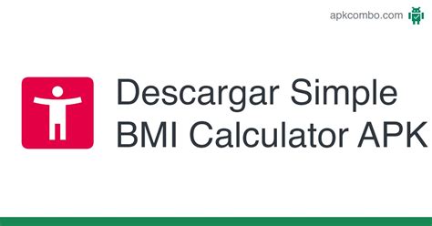 Simple Bmi Calculator Apk Android App Descarga Gratis