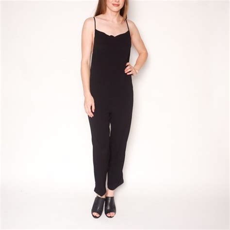 Reformation Pants And Jumpsuits Reformation Plantain Black Sleeveless