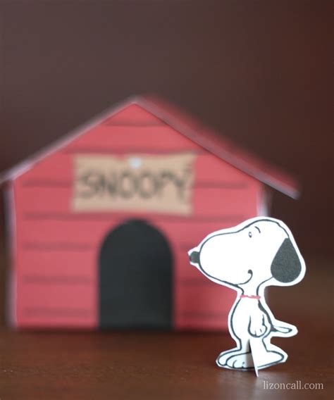 Printable Snoopy Dog House Kid Craft - Liz on Call