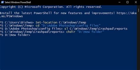 Comment changer de répertoire dans Powershell All Things Windows