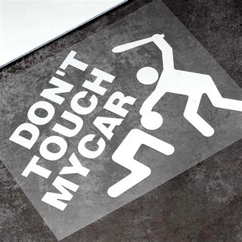 Dropship Pcs Don T Touch My Car Decorative Car Stickers Window