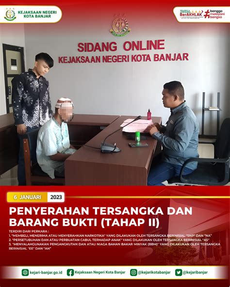 Penyerahan Tersangka Dan Barang Bukti Tahap Ii Tindak Pidana