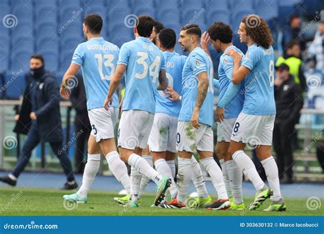 Football: Serie a 2023-2024 - Match Day 20 - SS LAZIO VS US LECCE at Olympic Stadium in Rome on ...