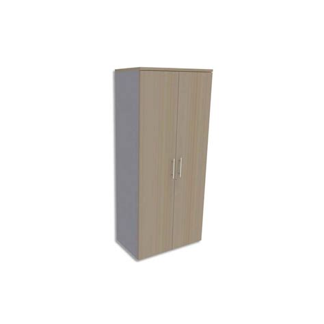 SIMMOB Armoire Haute aluminium 4 tablettes avec porte top Chêne clair