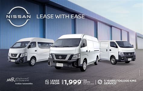 Arabian Automobiles Announces Lease With Ease Offer On Nissan Urvan