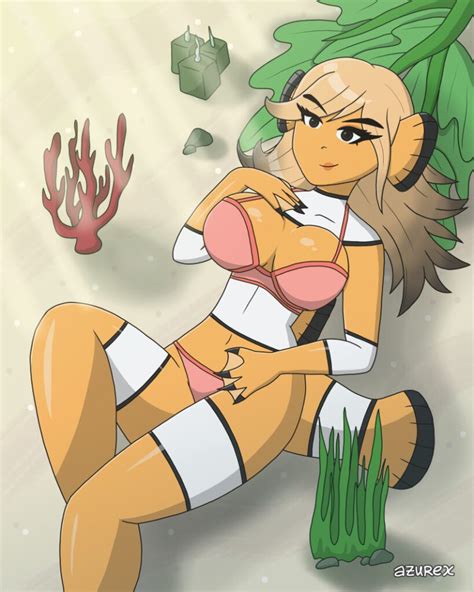 Minecraft Rule Blonde Hair Lingerie Female Bikini Bedroom Eyes Underwater Fish