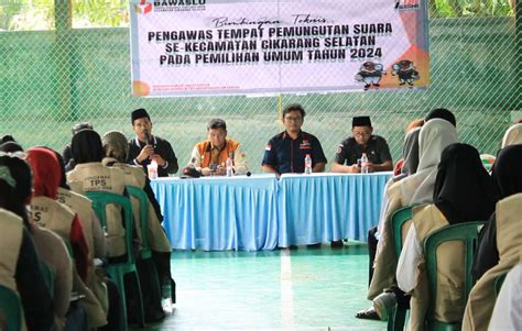 Ratusan Pengawas Tps Se Kecamatan Cikarang Selatan Ikuti Bimtek Pemilu