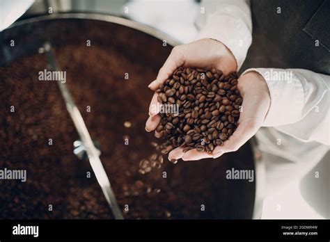 Enfriamiento del café en la máquina tostadora durante el proceso de