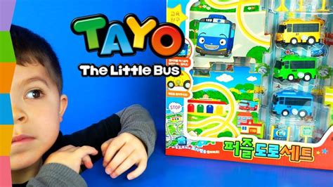 Tayo The Little Bus Toys 똑똑한 꼬마버스 타요 장난감 Wind Up Puzzle Playset ft Tayo Bus Toy from Korea by ...