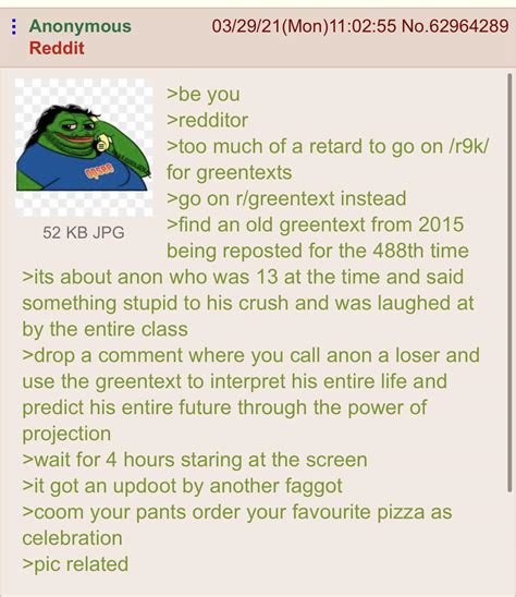 Anon Makes Fun Of Redditors R Greentext Greentext Stories Know