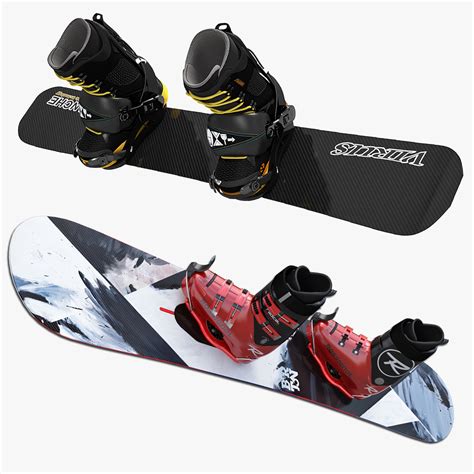 D Model Of Snowboard Softboot Kit Hardboot