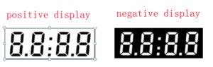 Positive Negative Display And Viewing Direction Of LCD Display