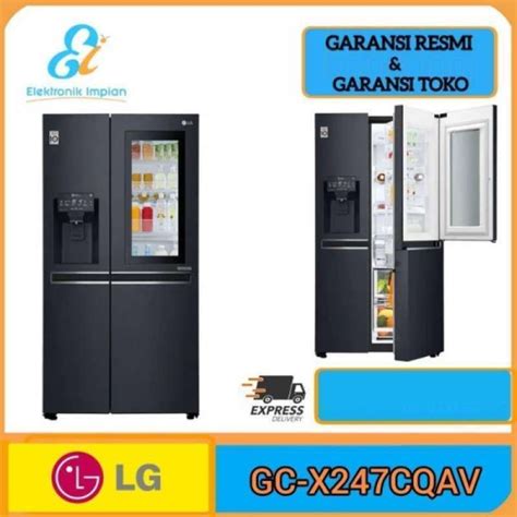 Jual Kulkas Lg Side By Side Lg Inverter Gc X Cqav Instaview