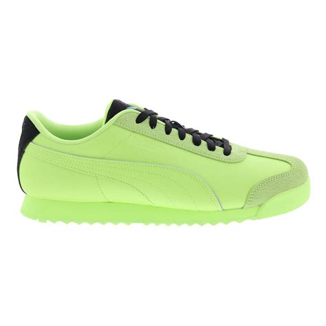 Puma Roma Spring Break 39228201 Mens Green Leather Lifestyle Sneakers