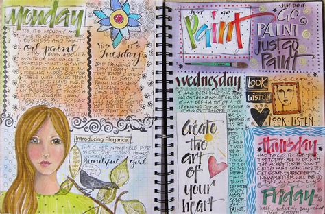 Art Du Jour By Martha Lever The Big Grid Journal Art Journal