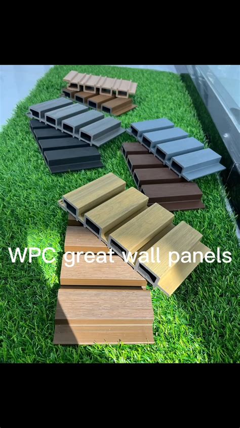 Outdoor Wood Plastic Composite Fluted Wall Panel Wpc Wall Cladding