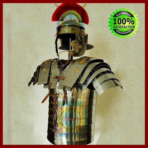 Lorica Segmentata Cuirasse Armor Costume Avec Centurion Casque Armor