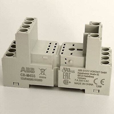 Pc New Abb Relay Socket Cr M Ss Cr M Ss Free Shipping Ebay