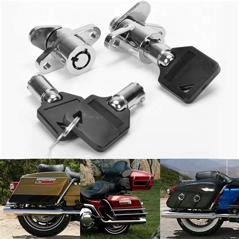 X Chrome Steel Premium Hard Saddlebag Saddle Bag Lock For