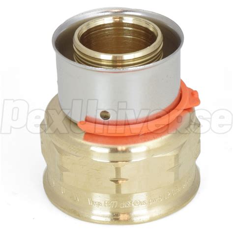 Viega 91560 PureFlow 1 PEX Press X 1 FPT Adapter Fitting Bronze