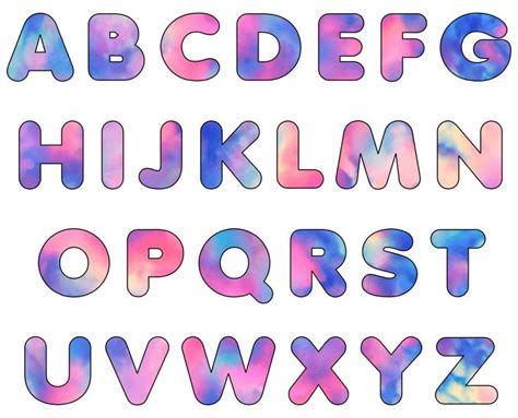 Colorful Alphabet Letters Printable