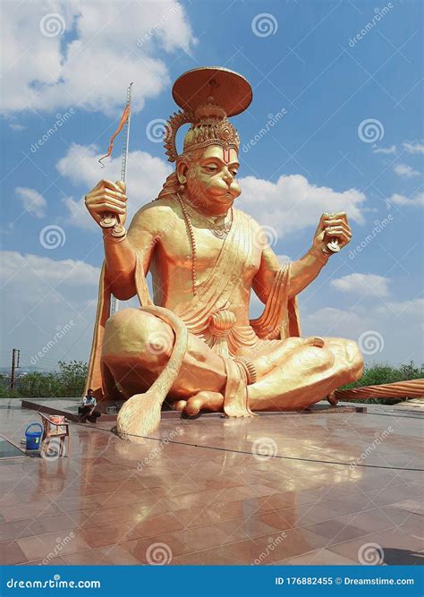 Lord Hanuman Big Highted Statue in Indore Editorial Image - Image of ...