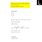 Second Degree Equation X 2 4x 3 0 Quadratic Formula LUNLUN