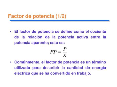 Que Es El Factor De Potencia