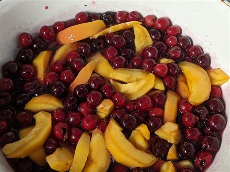 Персик и вишня. Как за три дня сварить варенье-пятиминутку | Пикабу