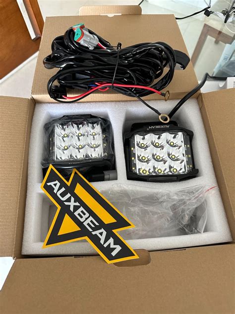 27 Mo Finance Auxbeam 4in 92W LED Cube Pod With Side Shooter V MAX