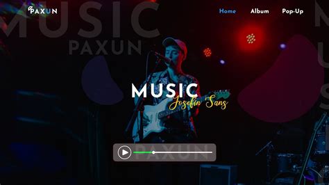 How To Create A Music Website Using Html Css And Javascript Simple