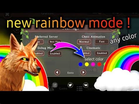 Wildcraft New Rainbow Color Mode Glitch Use Custom Colours For Game