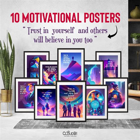 10 Motivational Posters for Students Youth Professionals Relatives trust in Yourself and Others ...