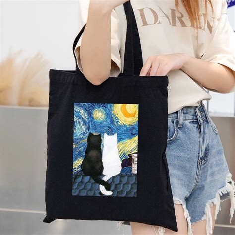 Ecobag Z Per Veludo Preto Ou A A Sua Escolha Gatinhos Na Arte De