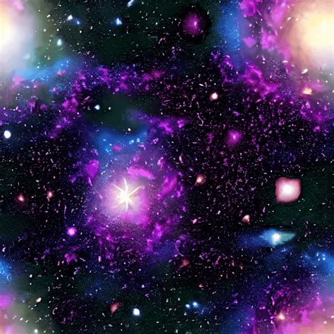 Stars Galaxy Cartoon Pattern · Creative Fabrica