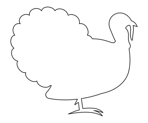 Thanksgiving Turkey Cut Out - 10 Free PDF Printables | Printablee | Turkey cut out, Turkey ...