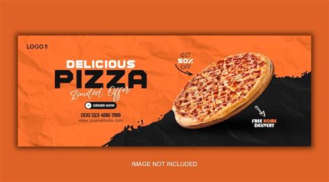 Plantilla De Banner De Portada De Facebook De Menú De Comida De Pizza Deliciosa Archivo Psd