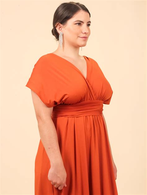 Vestido Multiformas Longo Infinity Dress Terracota Loja Lali