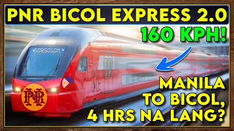 PNR South Long Haul Project PNR Bicol Express 2 0 YouTube