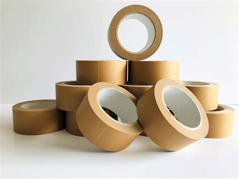 Plain Kraft Paper Tape Self Adhesive Packaging For Retail