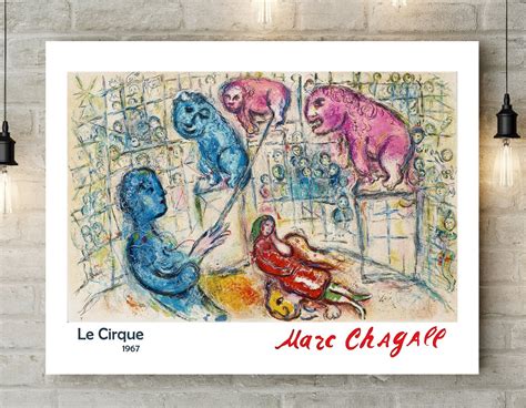 Marc Chagall Le Cirque The Circus 10 1967 Reproduction Poster