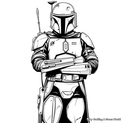 The Mandalorian Coloring Pages Free And Printable Mandalorian