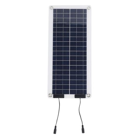 30W Polycrystalline Solar Panel 12V 18V Battery Clamp Dual USB